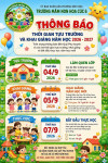 THÔNG BÁO TỰU TRƯỜNG VÀ KHAI GIẢNG NĂM HỌC 2026 – 2027